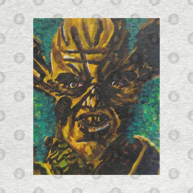 The Floronic Man "Wood Rue" portrait (original) by StagArtStudios